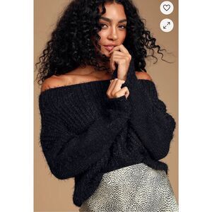 Lulus Feeling It Eyelash Sweater